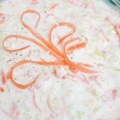 A picture of Kfc style coleslaw.