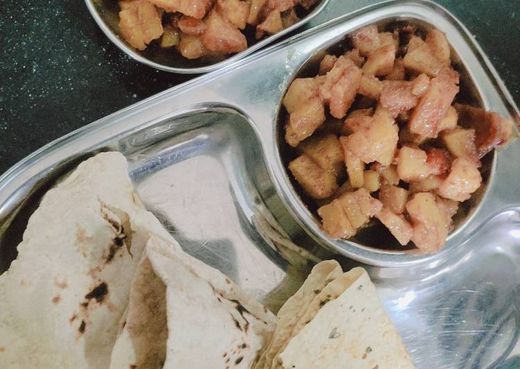 Aloo sabzi with Roti