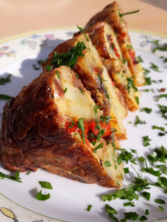 Una foto de Tortilla de papa individual
