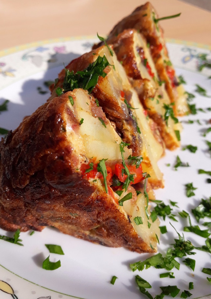Una foto de Tortilla de papa individual