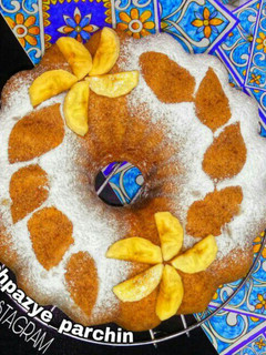 عکسی از دستور کیک موز و کاکائو بدون فر 🌸