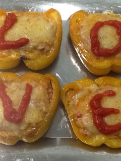 Una foto de Pimientos rellenos San Valentín