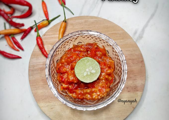 Resep Sambal Merah Padang Oleh Nyanyah Cookpad