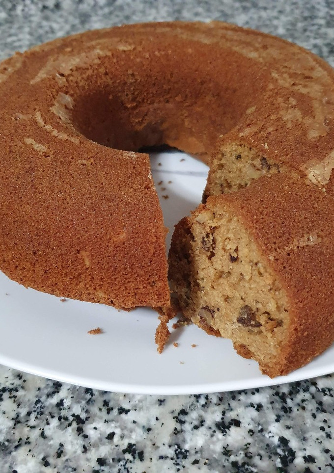 Una foto de Bizcocho integral de nueces