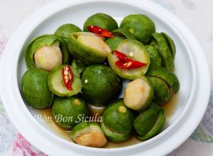 Hình của món Sấu Dầm Mắm Đường.