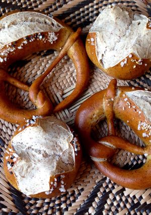 A picture of Sourdough Lye Pretzels.