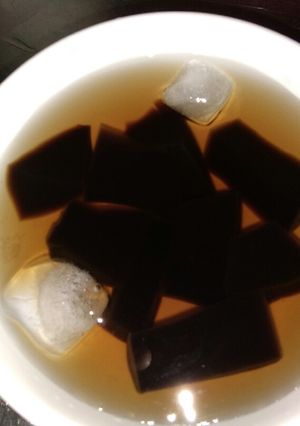Hình của món Thạch sương sáo.