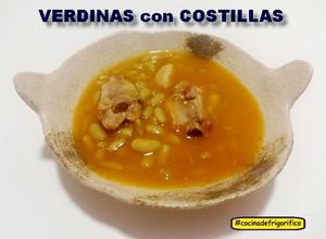Una foto de Verdinas con costillas
