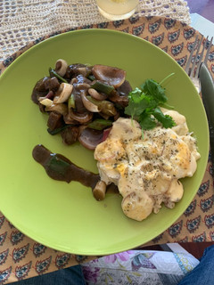 Una foto de Papas gratinadas con Chapsui