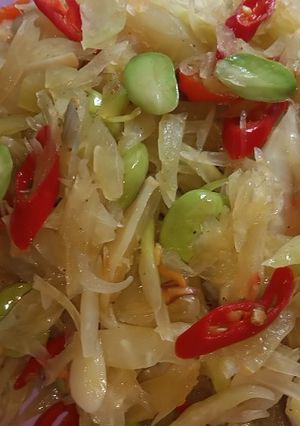 Foto resep Tumis pepaya muda pedas pooll..