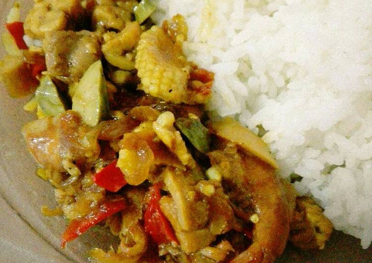 Tumis tempe udang kecap
