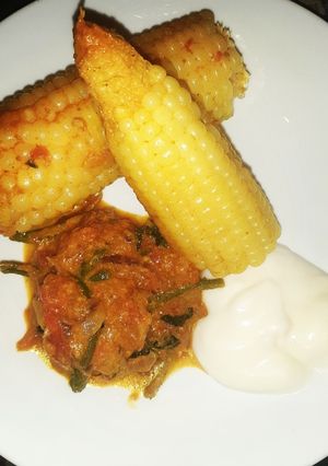 A picture of Boiled maize.