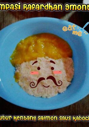 Foto resep Bubur kentang salmon saos kabocha (mpasi 9 bln)