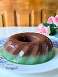 Puding Cokelat Pandan