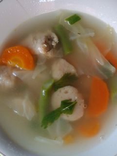 Foto resep Sop ayam bakso