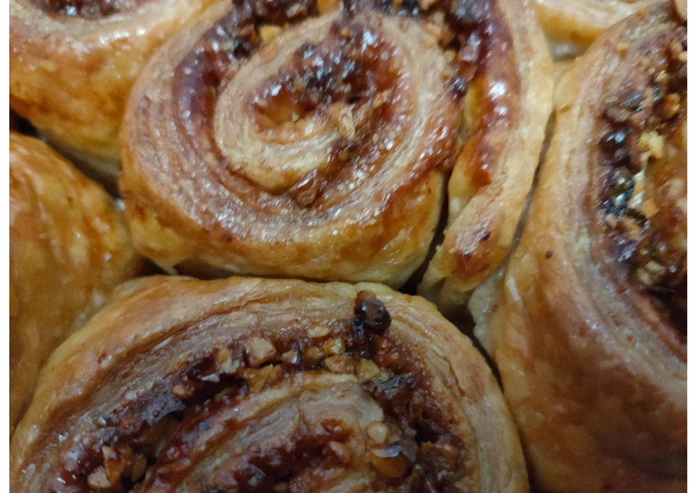 Feuilletés roulés à la cannelle