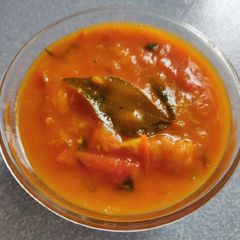 A picture of Thakali Kathirikai Bajji/Tomato Brinjal Gravy🍅🍆.