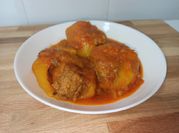 Una foto de papas rellenas