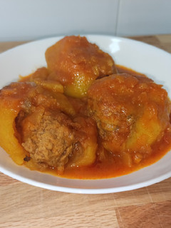 Una foto de Patatas rellenas asturianas