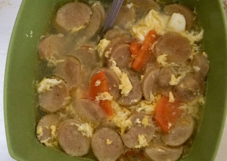 Resep Sup sosis wortel telur simple dan enak #dirumahaja #masakanrunahan, Sempurna