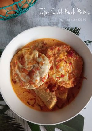Foto resep Telur Ceplok Kuah Santan Pedas