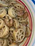 Pasta pistacchio zucchine e gamberetti