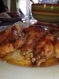 Pollo asado en salsa barbecue express