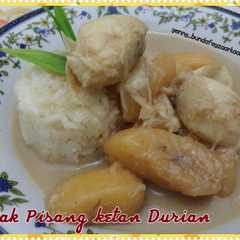 A picture of Kolak Pisang Ketan Durian.