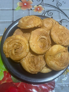 A picture of Layered farsi puri.