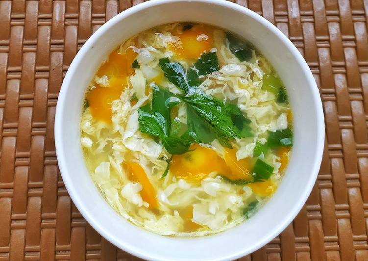 Resep Sup Telur Simple, Enak