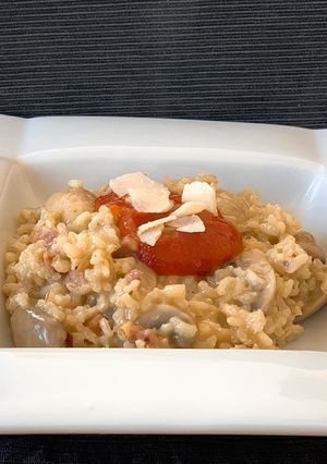 Una foto de Arroz a la milanesa