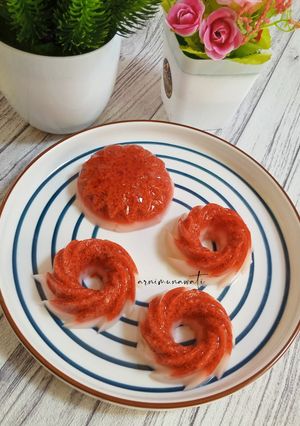 Foto resep Puding Lumut Merah Putih