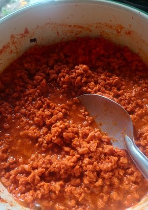 Una foto de Soya adobada (para tacos) muy fácil de hacerla 🇲🇽😋😋