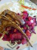Ensalada rusa con cordero ala olla