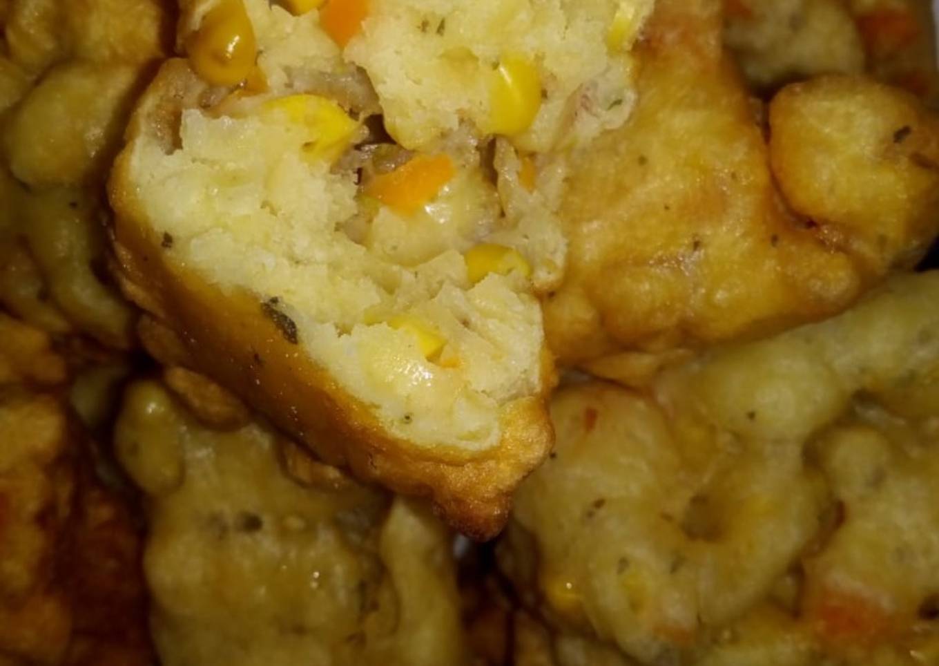 Buñuelos de choclo y calabaza
