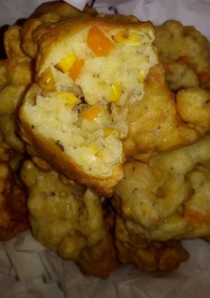 Una foto de Buñuelos de choclo y calabaza