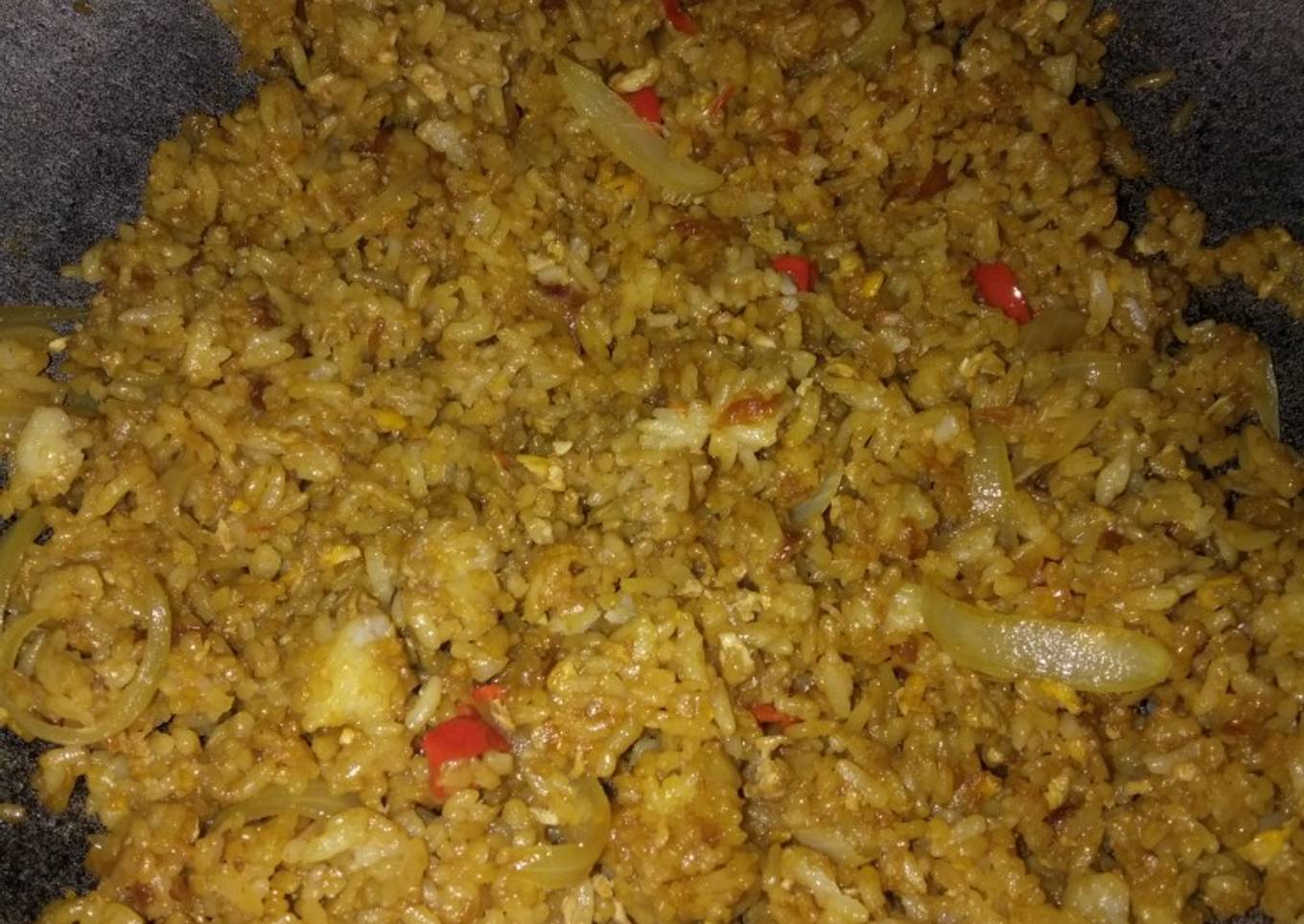 Nasi goreng bawang bombay