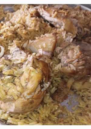 صورة لوصفة مقلوبه بالأرز المصري