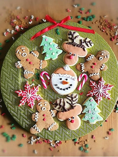Una foto de Galletas de Navidad decoradas