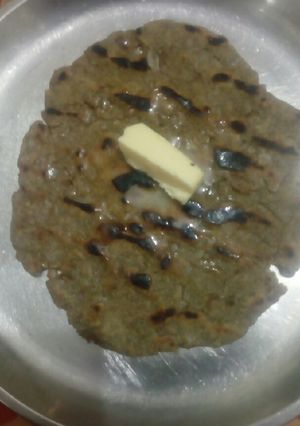 A picture of Bajara ki roti.