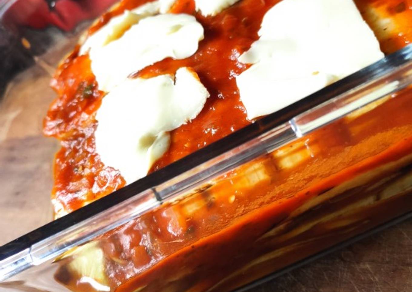 Berenjenas a la pizza o lasagna de berenjenas