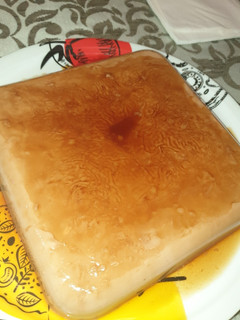 Una foto de Flan de nocilla