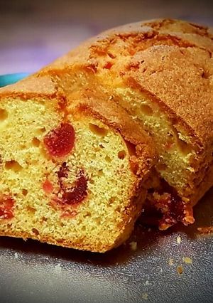 A picture of Cherry Loaf Cake.