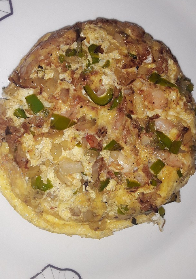 Una foto de Tortitas de huevo y camarones🦐