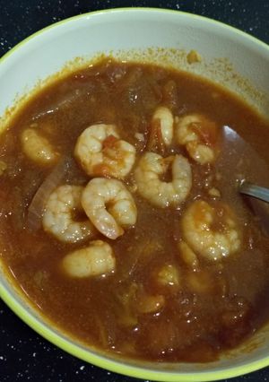 A picture of Tomato Shrimp.