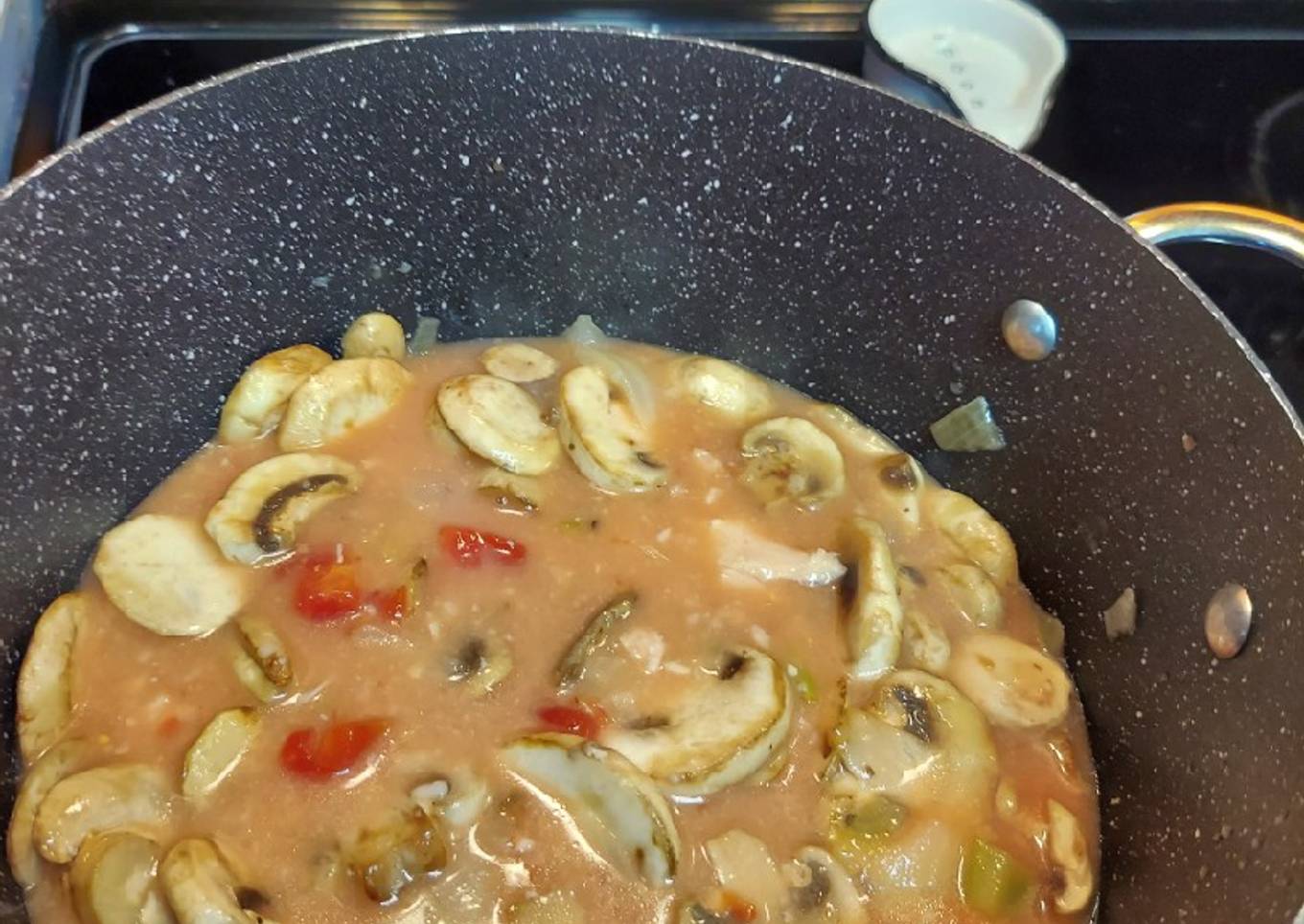 Chicken and mushroom soup