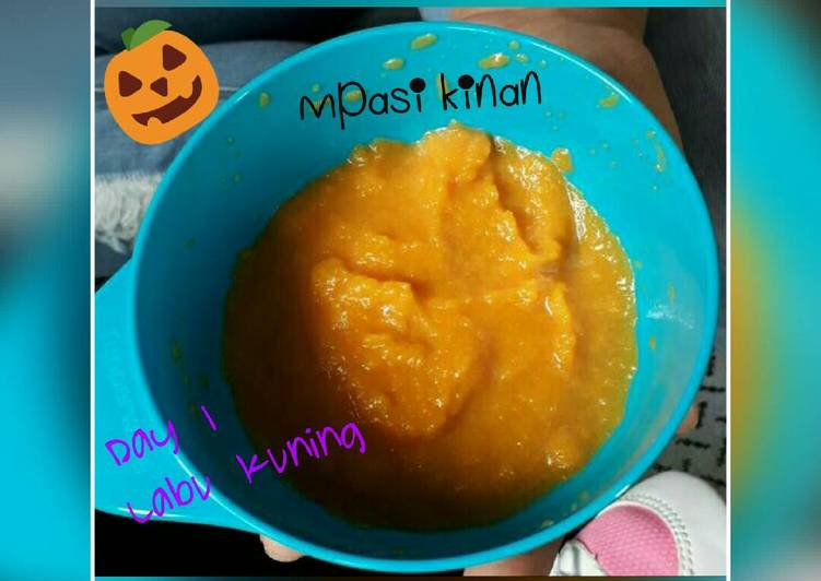 Resep masakan Pure Labu Kuning (Mpasi 6m1d) | Cara Masak Pure Labu Kuning (Mpasi 6m1d) Yang Sempurna