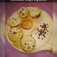 Chocolate Chips Cupcakes A picture of Chocolate Chips Cupcakes.