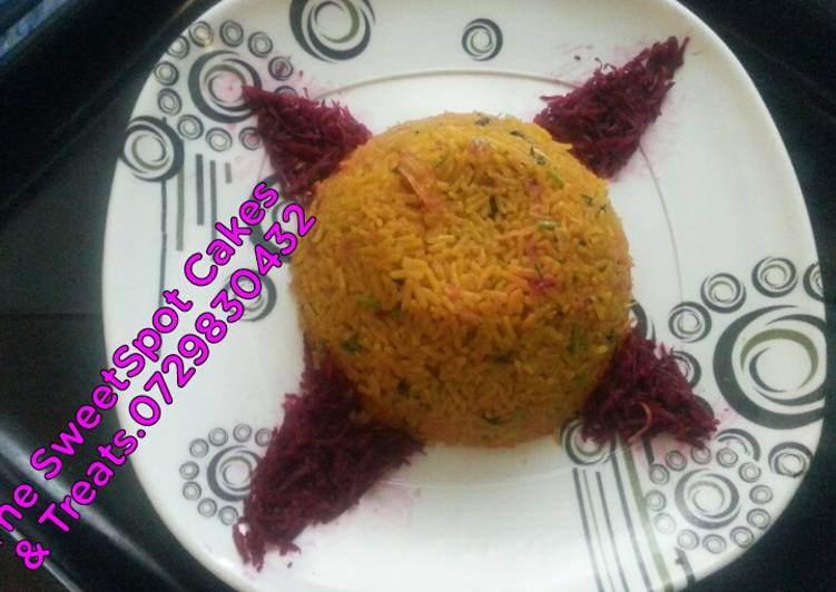 Easiest Way to Prepare Super Quick Homemade Yellow rice#Kidscontest