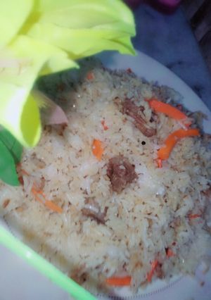 A picture of Kabli pulao.